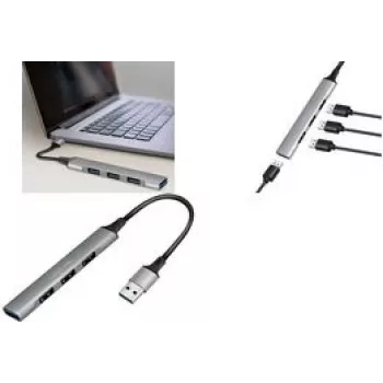 LogiLink USB Hub 3.0 4 prievadų plonas aliumininis pilkas (UA0391)