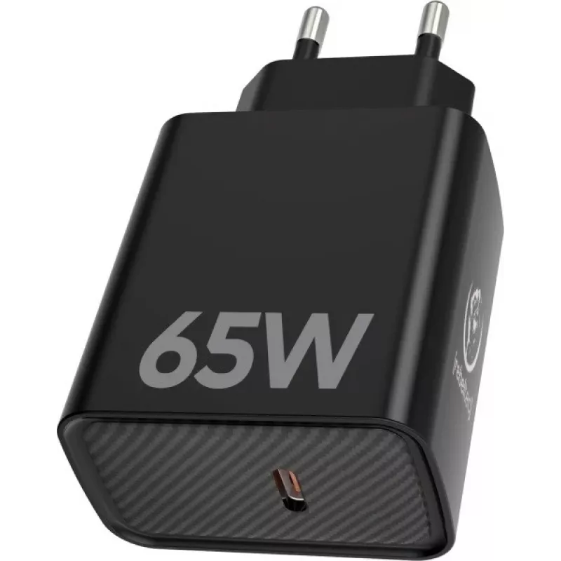 Greitasis PD65W USB-C įkroviklis nešiojamiesiems kompiuteriams ir išmaniesiems telefonams REBELTEC H1065