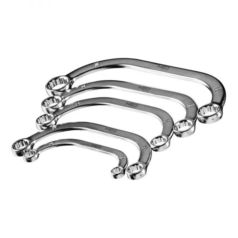 Raktas žiedinis NEO Tools TOP-09-176, 17 mm ir 19 mm, chromuotas