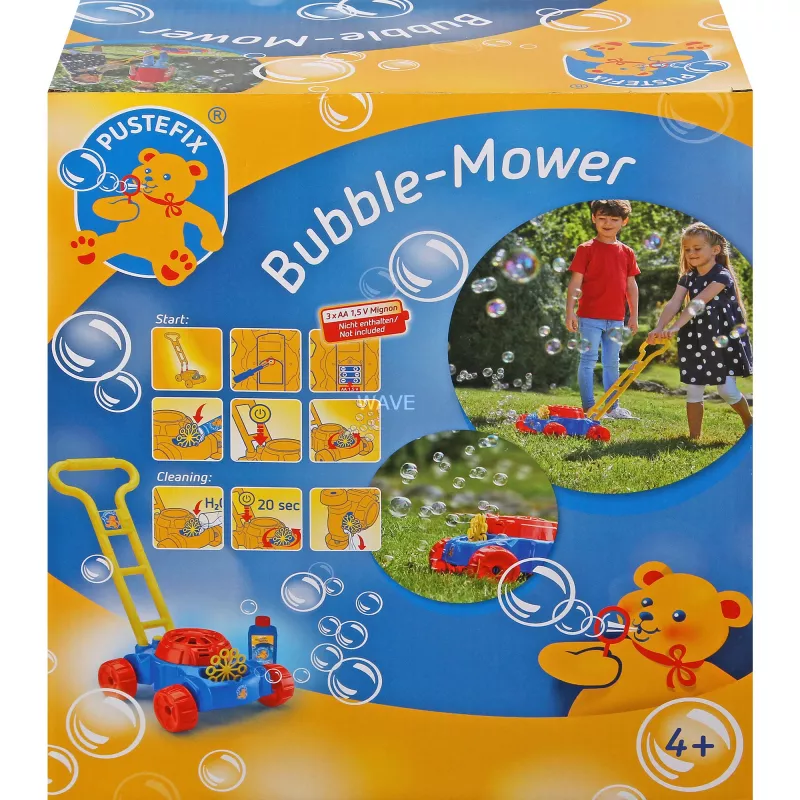 Bubble-Mower vejapjovė su muilo burbulais, mėlyna/raudona
