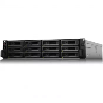 Synology SA3200D NAS server, 12 skyrių, montuojamas į stelažą, RAID 0/1/5/6/10/JBOD/RAID F1, 16 GB RAM, GbE/10GbE, iSCSI, 2U