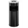 Šiukšliadėžė Durable 3332 Round Metal Black, 17 l su pelenine ir gesintuvu