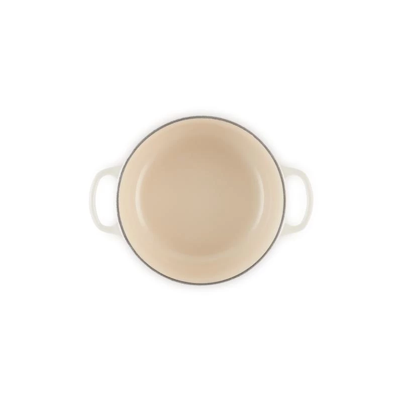 Le Creuset Signature apvalus kepimo indas baltas 20 cm