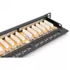 Patch Panel Digitus CAT 6 Class E High Density Shielded 24 prievadų 0,5U juodas