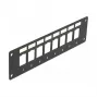 Patch panel DELOCK 86597 — metalinis, juodas, 50 mm x 1,6 mm x 185 mm