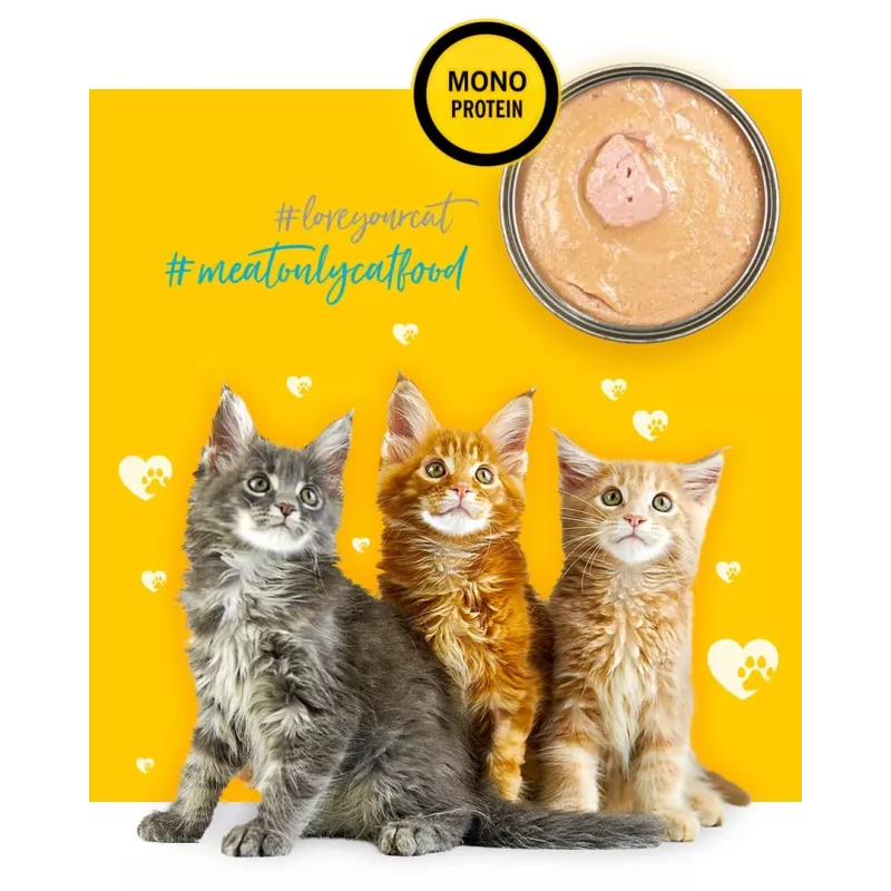 3COTY Chicken For kittens šlapias kačių maistas kačiukams 80 g