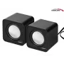 Garsiakalbis 2 krypčių PC Audiocore AC870 B — 3 W RMS, laidinis USB maitinimas, 3.5 mm įvestis, 2.0 kanalai