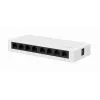 Nevaldomas jungiklis GEMBIRD NSW-G8-01 – 8× Gigabit Ethernet (10/100/1000), baltas, DC 5V