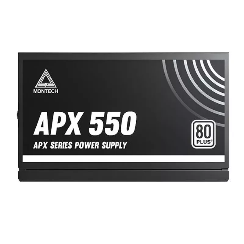 Montech APX550 maitinimo blokas 550 W 20+4 pin ATX ATX Juodas
