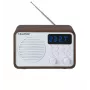 Nešiojamas radijas su Bluetooth ir USB BLAUPUNKT PP7BT, spalva: ruda mediena/balta