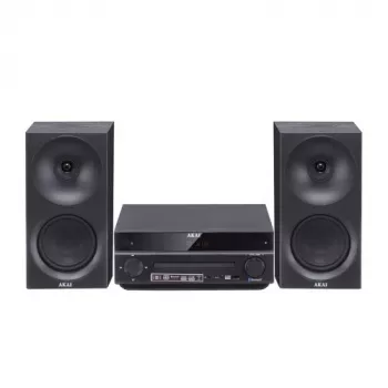 Muzikos centras AKAI AM-301 BK – kompaktiška garso sistema namams