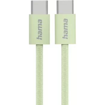 Hama Fabric USB-C laidas USB 2.0 1 m žalias
