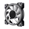 Gamemax DUAL RING INFINITY korpuso ventiliatorius, juodas
