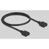 Delock RGB LED šviesų šakotuvas - 10 prievadų - Juodas (64128)