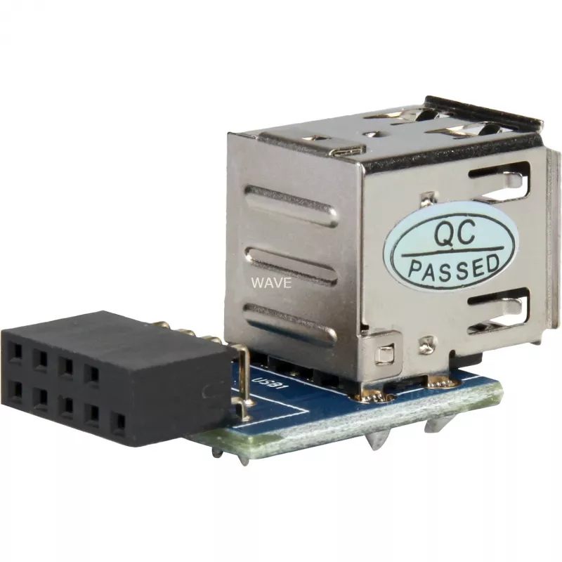 Adapteris DeLOCK 1 x 9 kontaktų 2,54 mm / 2 x USB 2.0-A 41825