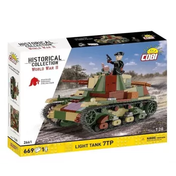 Cobi Konstrukciniai Blokeliai Lengvasis Tankas 7TP, 669 dalių, COBI-2661
