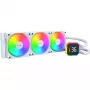 CPU aušintuvas MONtech HyperFlow Digital 360 (W) – 360 mm skysčio aušinimo sistema, balta
