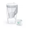 BRITA Glass+1 Maxtra Pro vandens filtro ąsotis pilka, 2,4 L / 1,5 L, su Maxtra Pro PP filtru
