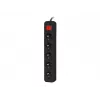 Lanberg PS1-05E-0300-BK ilgintuvas su 5 lizdais, 3 m, juodas, su jungikliu