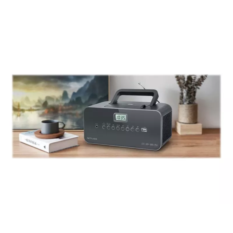 Nešiojamas CD grotuvas Muse M-28 DG, juodas