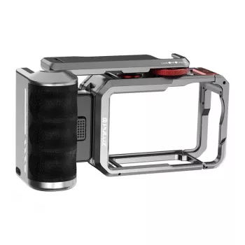 Puluz titaninis išplėtimo narvas su rankena ir papildomomis jungtimis, skirtas DJI Osmo Action 6