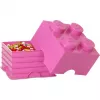 LEGO Storage Brick 4 40031739 rožinis – plastikinė kaupiamoji dėžutė smulkiems daiktams
