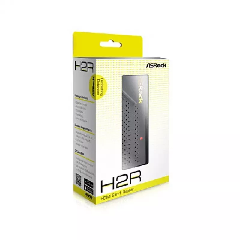 ASRock H2R kelioninis 2-in-1 maršrutizatorius / HDMI adapteris, prieigos taškas