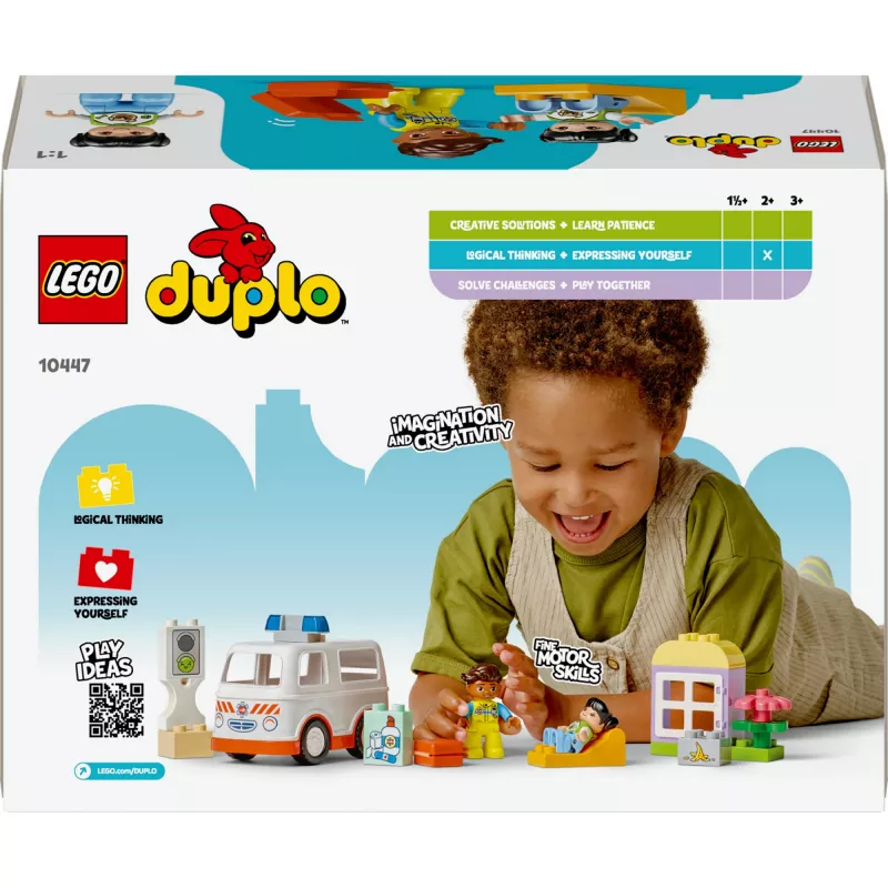 LEGO DUPLO 10447 Greitosios pagalbos automobilis su vairuotoju