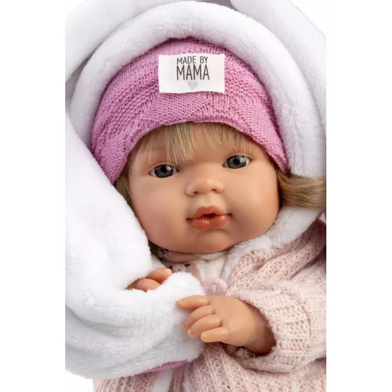 Lėlė kūdikis Llorens Babypuppe Lola 38 cm kalbanti, audinio ir vinilo, rekomenduojama nuo 3 metų