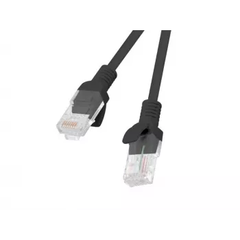 Patchcordas LANBERG PCU5-20CC-0150-BK RJ45 Cat.5e 1,5 m juodas 10 vnt.