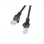Patchcordas LANBERG PCU5-20CC-0150-BK RJ45 Cat.5e 1,5 m juodas 10 vnt.