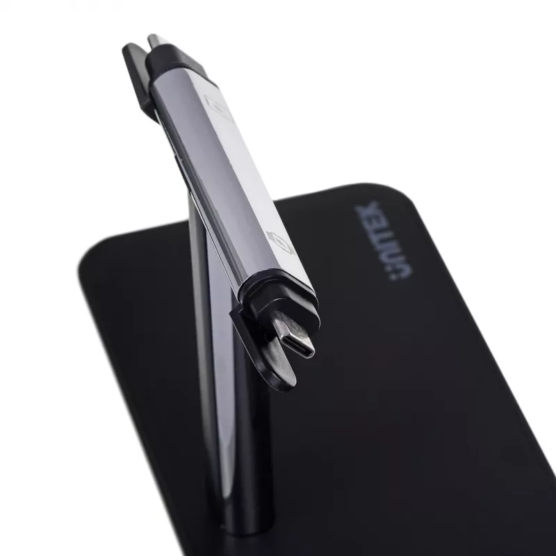 Belaidė įkrovimo stotelė UNITEK P1212A 15W ABS juoda sidabrinė