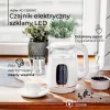 Elektrinis virdulys Adler AD 1305WG – 1,7 l, 2200 W, stiklas/plastikas, baltas/auksinis/permatomas