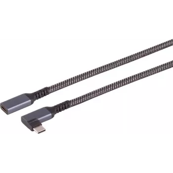 S/CONN maximum connectivity S-Conn 14-74013 USB kabelis 3.2 Gen 2 3.1 2 C juodas - baltas - Laidas - Skaitmeniniai/Duomenys