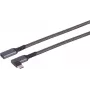 S/CONN maximum connectivity S-Conn 14-74013 USB kabelis 3.2 Gen 2 3.1 2 C juodas - baltas - Laidas - Skaitmeniniai/Duomenys