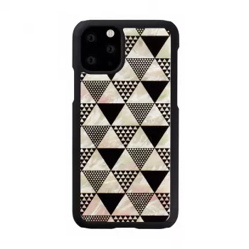 Korpusas iKins iPhone 11 Pro — juodas piramidinis raštas