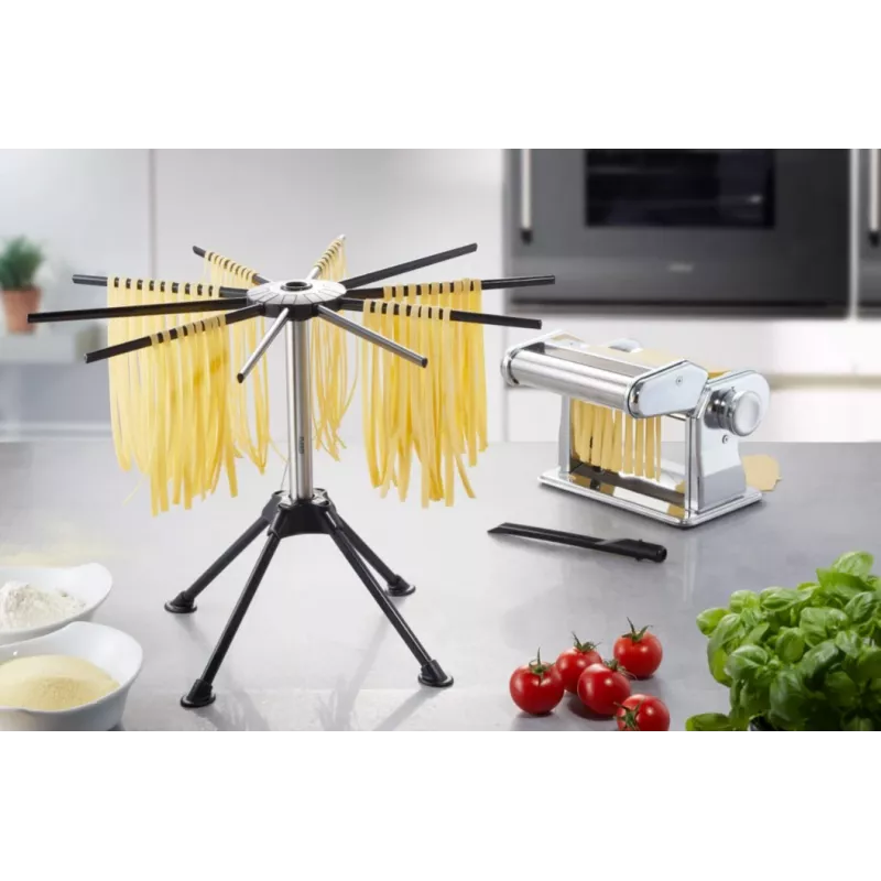 Makaronų džiovintuvas GEFU Diverso G-28371 – nerūdijantis plienas, 4 pakopos, sulankstomas, 420×302 mm