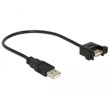 USB kabelis DeLOCK 85462 USB 2.0 0,25 m Juoda