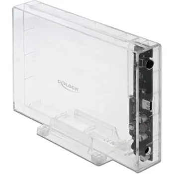 Išorinis HDD/SSD dėklas DeLOCK 42623 skaidrus 2.5/3.5 colio