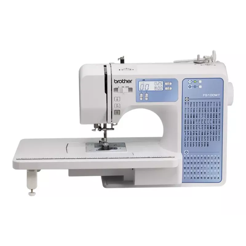 Siuvimo mašina Brother FS100WT – 100 siūlių raštų, 850 SPM, 7 mm dygsnio plotis, automatinis adatos įsriegėjas, LCD