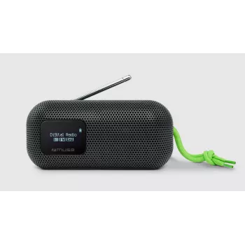 Nešiojamas Bluetooth garsiakalbis su FM radiju Muse M-750 FBT, 10 W, vandeniui atsparus, juodas