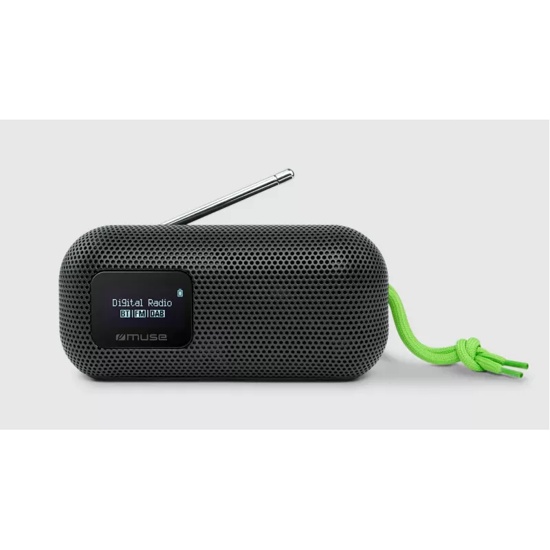 Nešiojamas Bluetooth garsiakalbis su FM radiju Muse M-750 FBT, 10 W, vandeniui atsparus, juodas