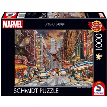 Thomas Kinkade Studios: Marvel - Deadpool, Snow Day, Dėlionė 1000 dalių