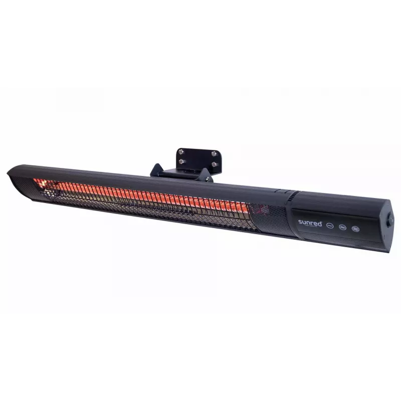 Infragrindinis šildytuvas SUNRED RD-DARK-25, 2500 W, montuojamas ant sienos, IP55, juodas
