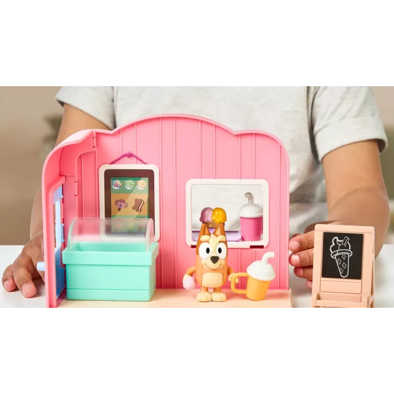 TMTOYS Mini Bluey ledų parduotuvėlė BLU17553 – miniatiūrinės figūrėlės, kolekcinis žaidimų rinkinys