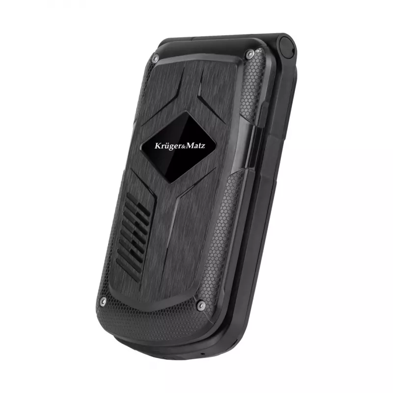 Sulankstomas telefonas Kruger & Matz Iron 5 Flip KM0466 — Dual SIM, 2,4 colio ekranas, IP68/IP69K, 1200 mAh