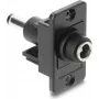 Prisijungimo adapteris DELOCK nuo 5.5x2.1 mm iki 5.5x2.5 mm, montuojamas į skydelį, modelis 91119