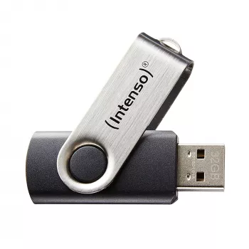 USB atmintukas Intenso 32GB USB Type-A 2.0 juodas sidabrinis