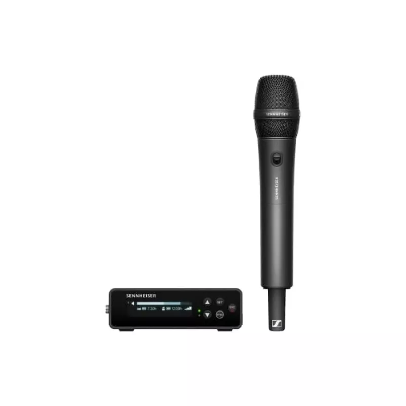 Sennheiser EW-DP 835 SET (R4-9) – kameros komplektas su miniatiūriniu siųstuvu, rankiniu mikrofonu su MMD 835 kapsule, 552-608 MHz