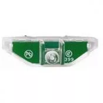 Orientacinis šviestuvas Merten MEG3901-0006, LED, žalias korpusas, raudona šviesa, AC 100–230 V